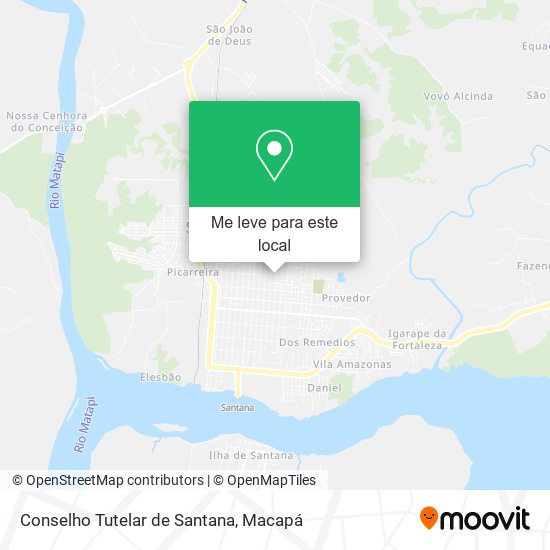 Conselho Tutelar de Santana mapa