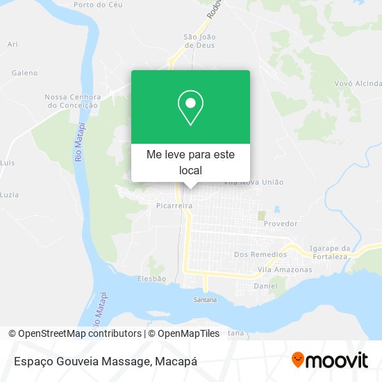 Espaço Gouveia Massage mapa