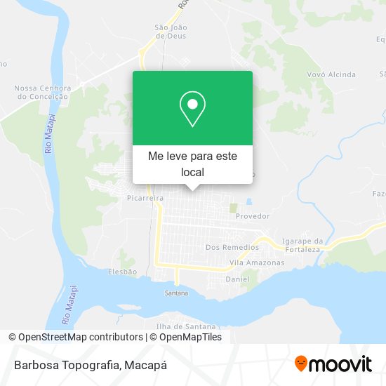 Barbosa Topografia mapa