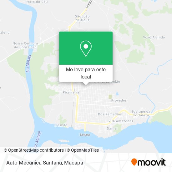 Auto Mecânica Santana mapa