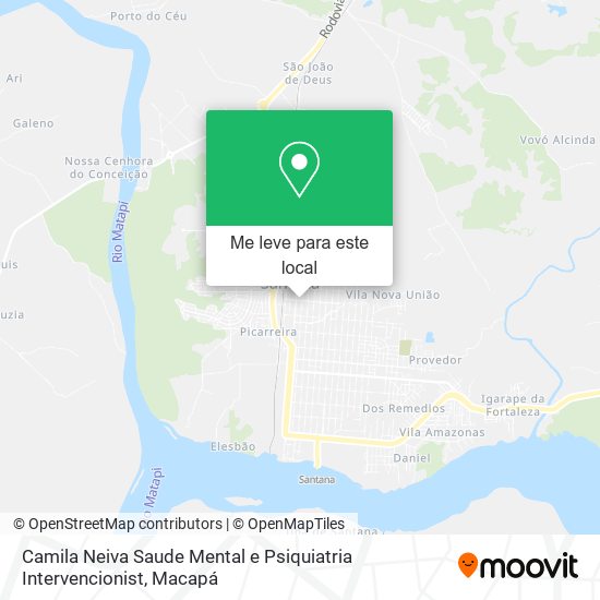 Camila Neiva Saude Mental e Psiquiatria Intervencionist mapa