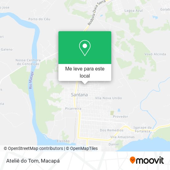 Ateliê do Tom mapa