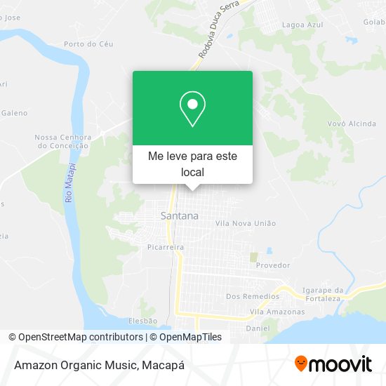 Amazon Organic Music mapa