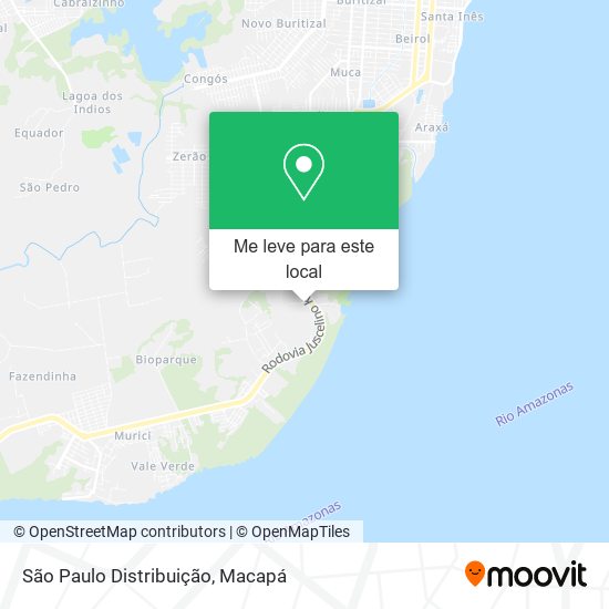 São Paulo Distribuição mapa