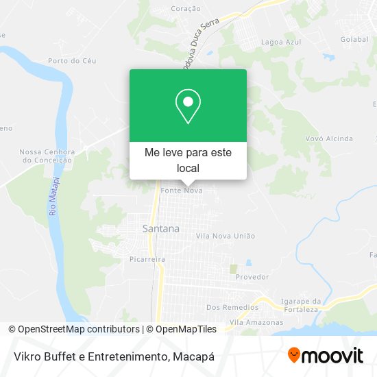 Vikro Buffet e Entretenimento mapa