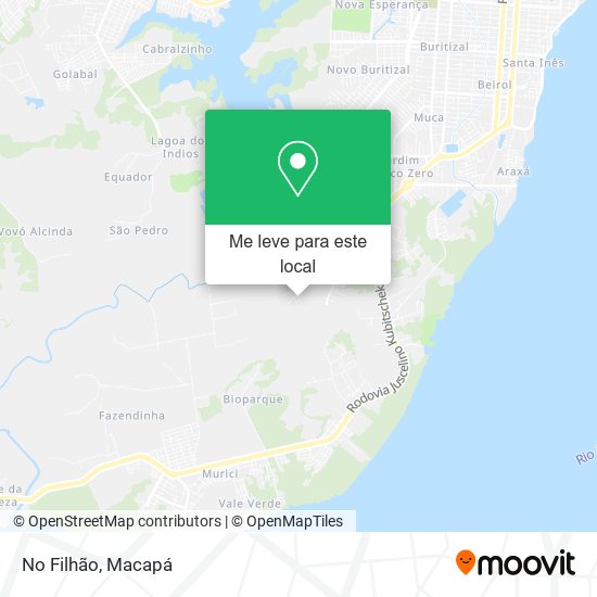 No Filhão mapa