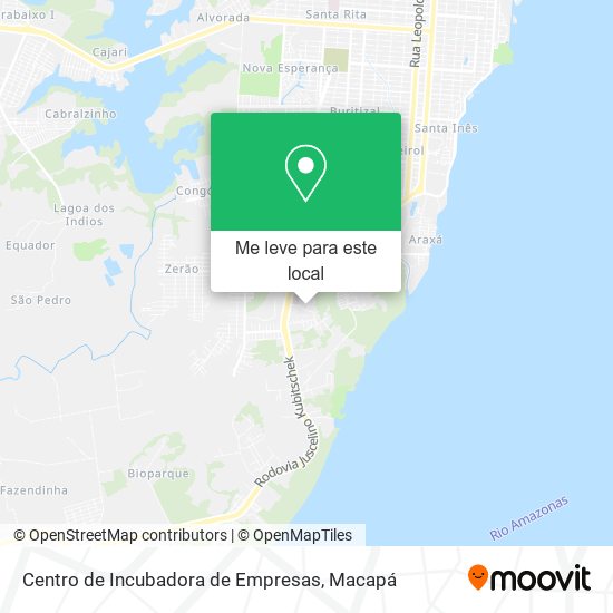 Centro de Incubadora de Empresas mapa