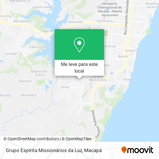 Grupo Espírita Missionários da Luz mapa