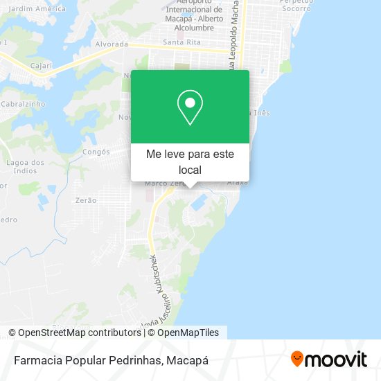 Farmacia Popular Pedrinhas mapa