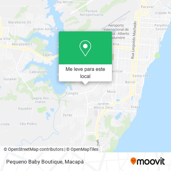 Pequeno Baby Boutique mapa