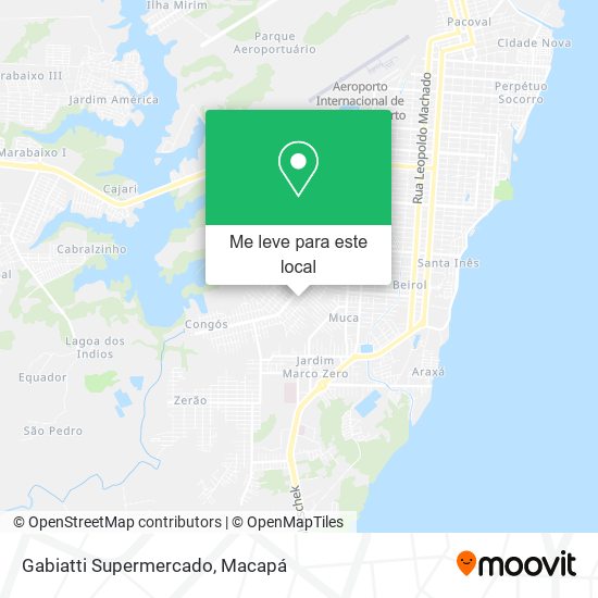 Gabiatti Supermercado mapa