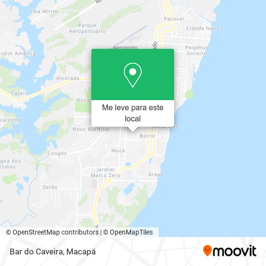 Bar do Caveira mapa