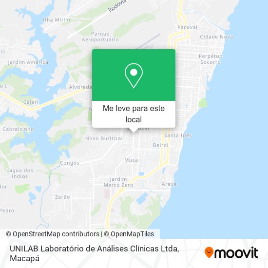 UNILAB Laboratório de Análises Clínicas Ltda mapa