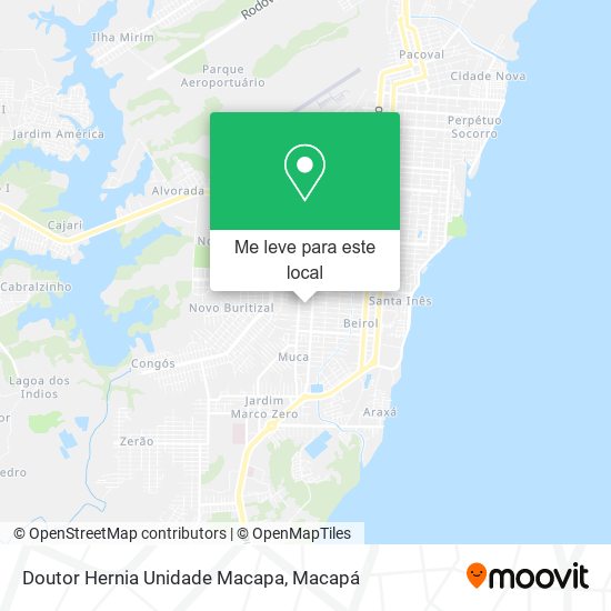 Doutor Hernia Unidade Macapa mapa