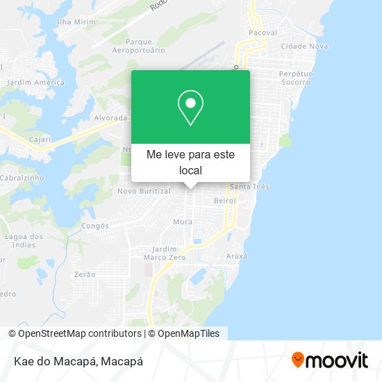 Kae do Macapá mapa