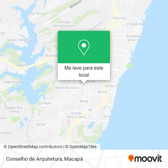 Conselho de Arquitetura mapa