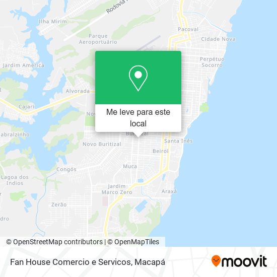 Fan House Comercio e Servicos mapa