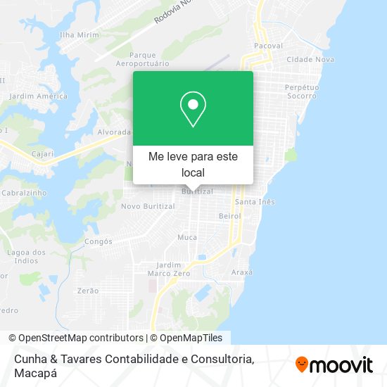 Cunha & Tavares Contabilidade e Consultoria mapa