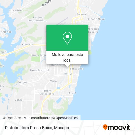 Distribuidora Preco Baixo mapa