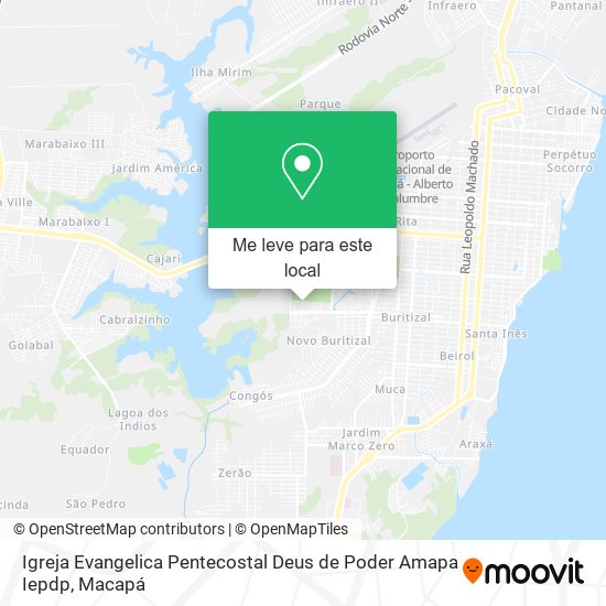 Igreja Evangelica Pentecostal Deus de Poder Amapa Iepdp mapa