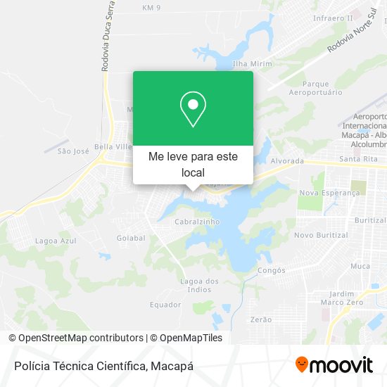 Polícia Técnica Científica mapa