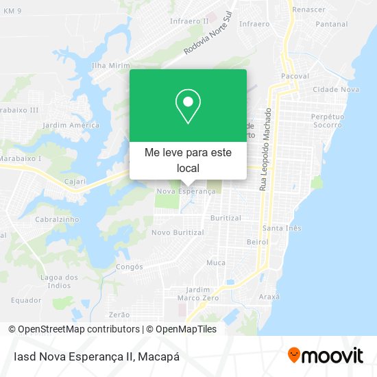 Iasd Nova Esperança II mapa