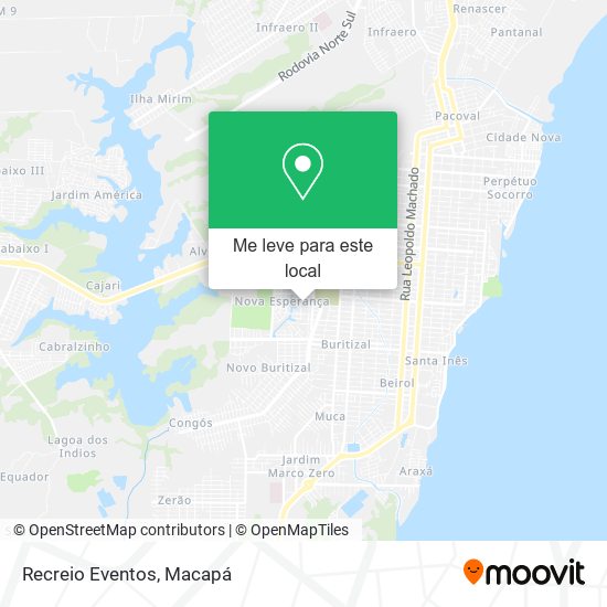 Recreio Eventos mapa