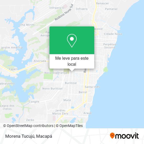 Morena Tucujú mapa