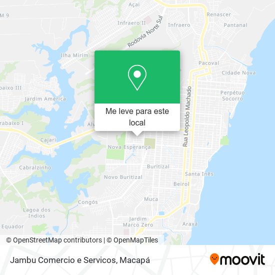 Jambu Comercio e Servicos mapa