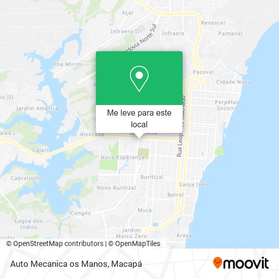 Auto Mecanica os Manos mapa