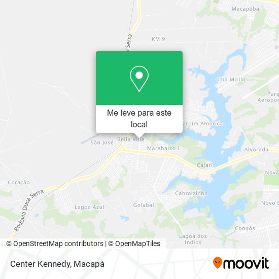 Center Kennedy mapa
