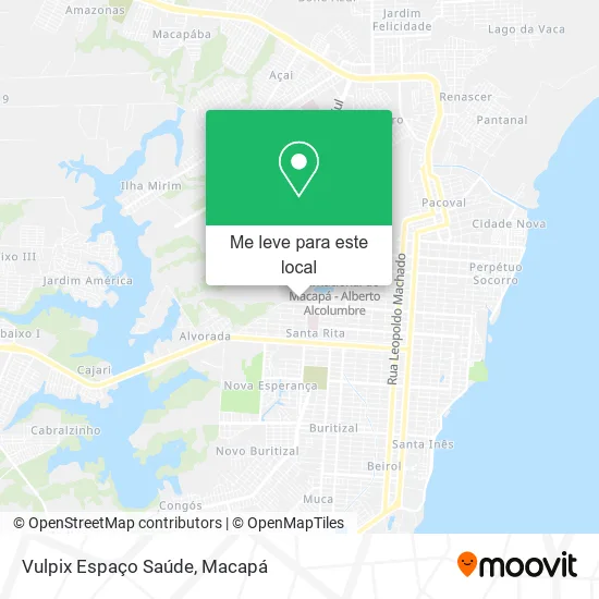 Vulpix Espaço Saúde mapa