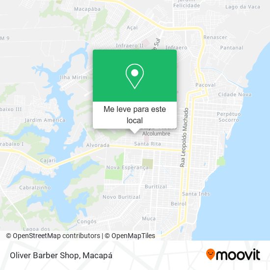 Oliver Barber Shop mapa