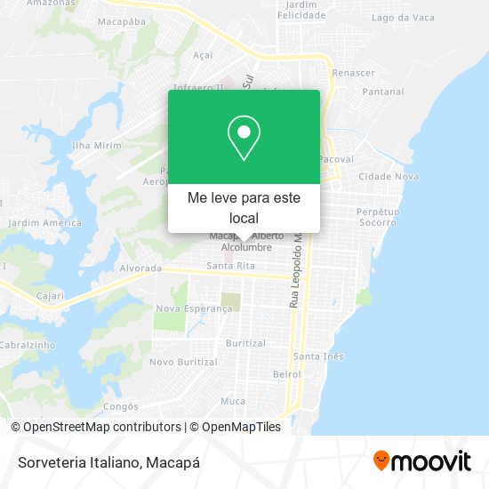 Sorveteria Italiano mapa