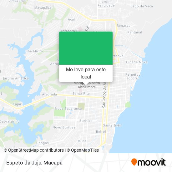 Espeto da Juju mapa