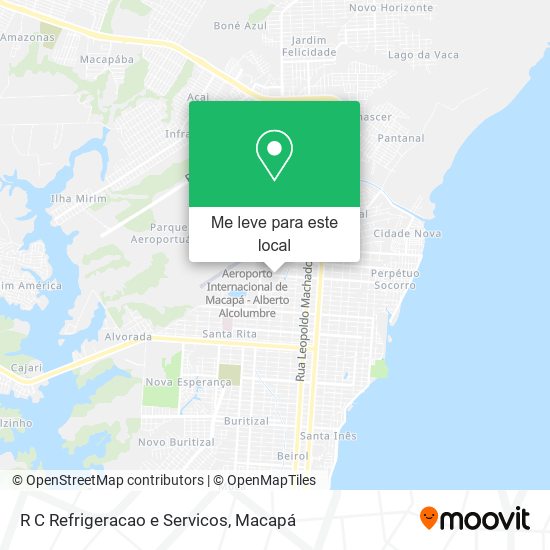 R C Refrigeracao e Servicos mapa