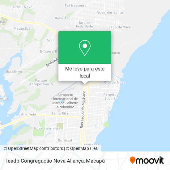 Ieadp Congregação Nova Aliança mapa