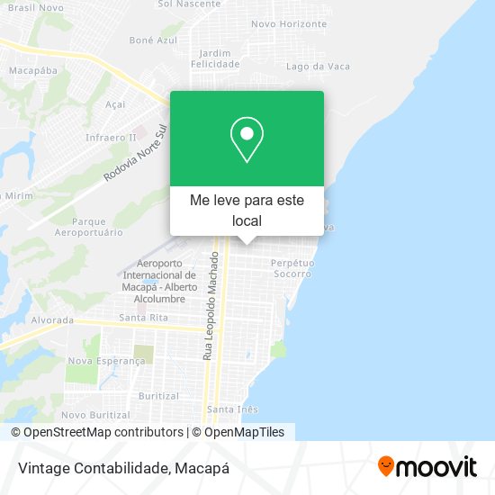 Vintage Contabilidade mapa