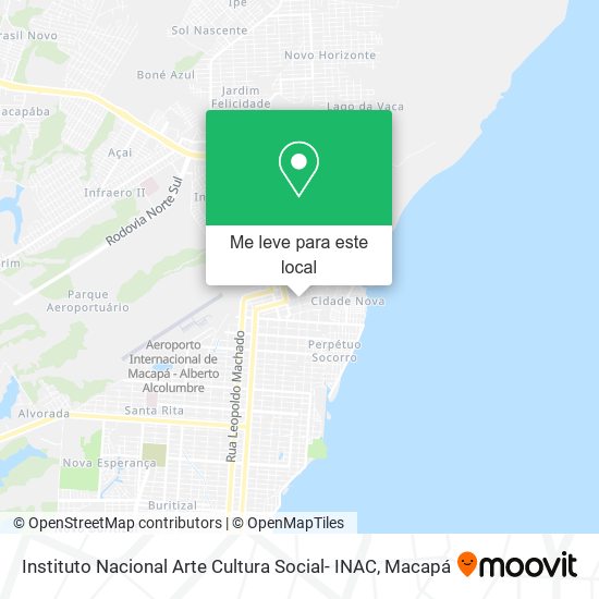 Instituto Nacional Arte Cultura Social- INAC mapa