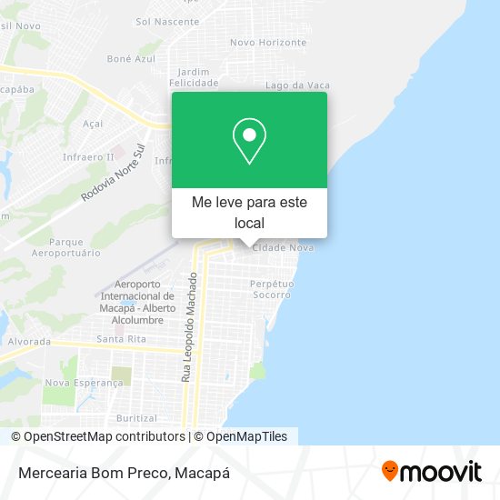 Mercearia Bom Preco mapa