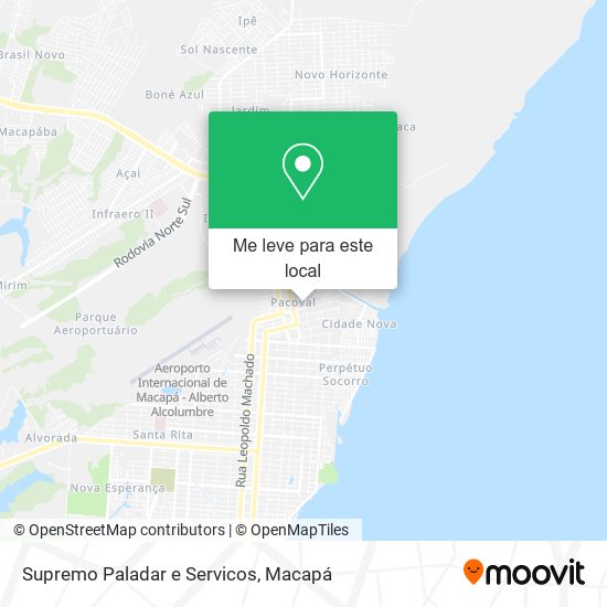 Supremo Paladar e Servicos mapa