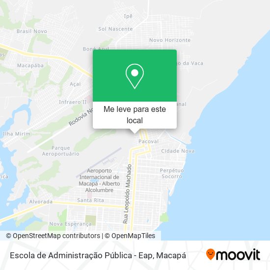 Escola de Administração Pública - Eap mapa