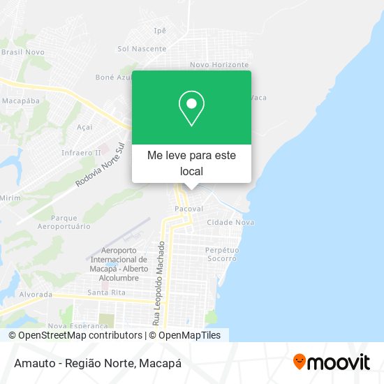 Amauto - Região Norte mapa