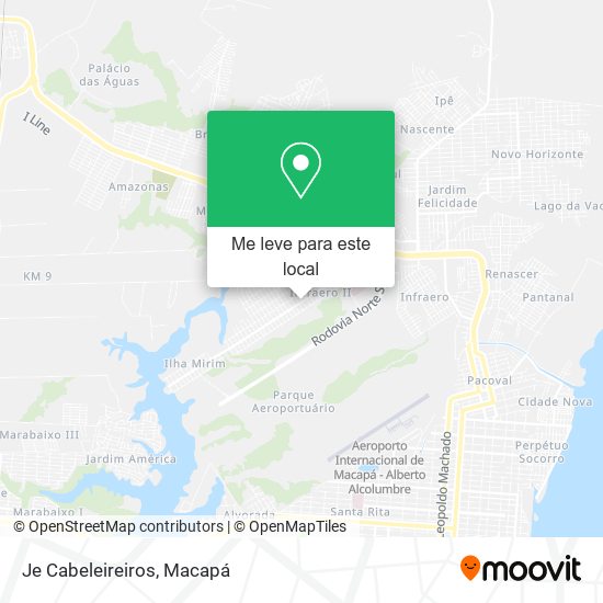 Je Cabeleireiros mapa