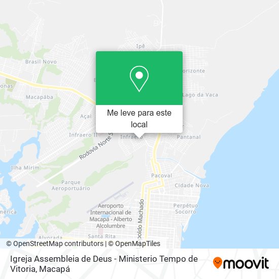 Igreja Assembleia de Deus - Ministerio Tempo de Vitoria mapa