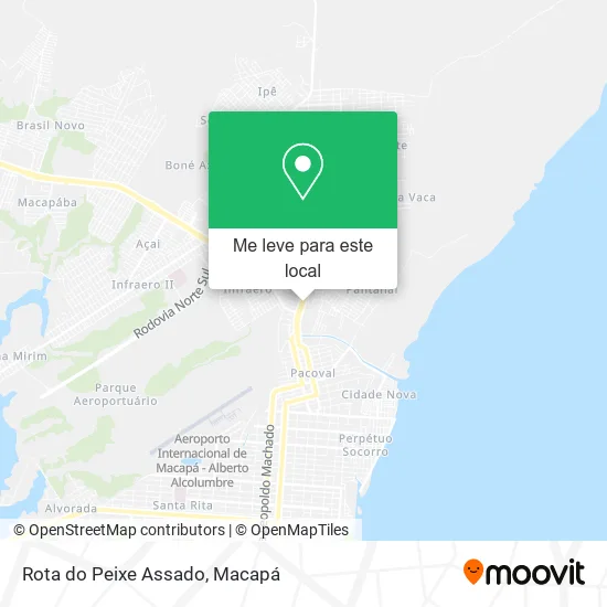 Rota do Peixe Assado mapa