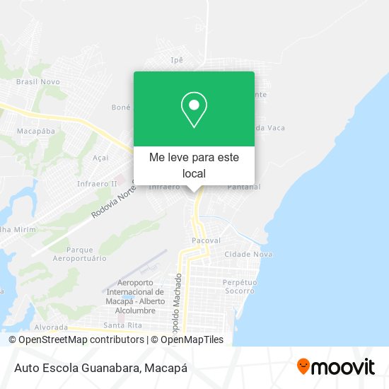 Auto Escola Guanabara mapa