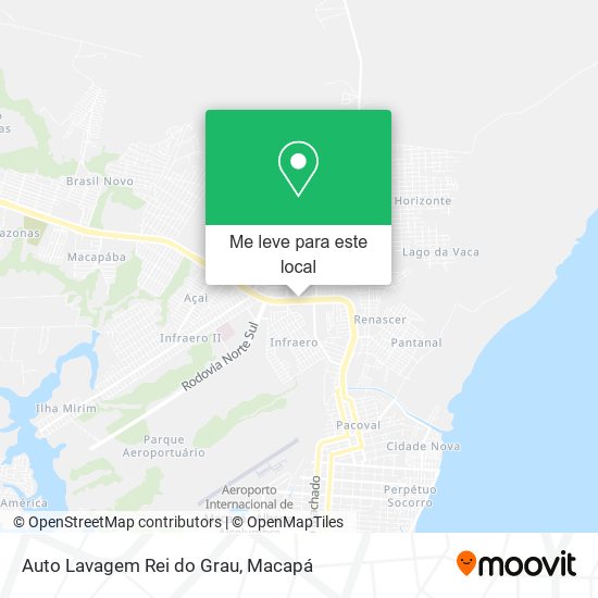 Auto Lavagem Rei do Grau mapa