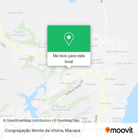 Congregação Monte da Vitória mapa