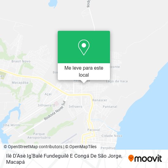 Ilê D'Asè Ig'Balé Fundeguilê E Congá De São Jorge mapa
